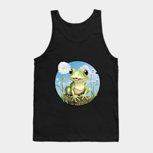 Frog Among The Dandelions Tank Top